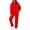 Red 2, variant on Valora Women Fashion Outfit Hooded Tracksuit Set with Winter Comfort Casual Sportswear Women’ s Trousers Suit for Everyday Wear Red 3 S