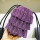 thumbnail image 2 of Bolso de noche para mujer, bolsos de diseñador de lujo, novedad de 2023, en PU, PVC, arrugado, brillante, imitación de diamantes, cadena, bolsos de hombro tipo cubo, 2 of 5
