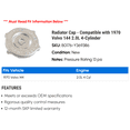 thumbnail image 2 of Radiator Cap - Compatible with 1970 Volvo 144 2.0L 4-Cylinder, 2 of 2