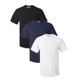 thumbnail image 5 of Men's Crew Neck Tee Pocket Short Sleeve T-Shirt, Poly/Cotton, 3 Pack, 5 of 5