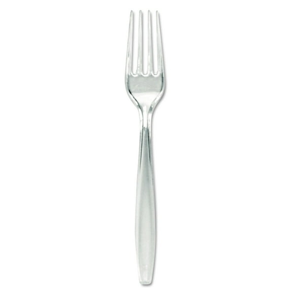 Dixie® Heavyweight Plastic Forks, Clear, Pack Of 1,000 Forks