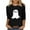 Black-Halloween Shirts, variant on Jsaierl Womens Halloween Shirts Plus Size Pumpkin Ghost Graphic Tees Trendy Round Neck T-shirt 3/4 Sleeve Tunic Blouse Tops Halloween Costumes