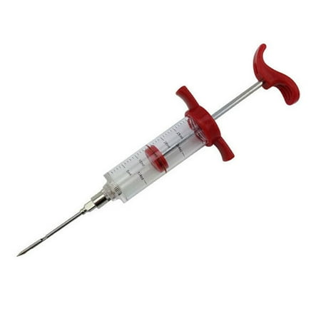 BBQ Master Cook Meat Marinade Flavor Injector Syringe Needle 1 Oz Seasoning