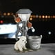 thumbnail image 4 of Decoración de resina de conejito de luz solar para jardín | Lámpara de bienvenida LED con energía solar | Característica de patio al aire libre | Amarillo Blanco | Iluminación de sensor duradera, 4 of 6