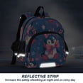 thumbnail image 5 of RMDQTR Adorable Ear-Print Backpack with Reflective Strip and Anti-Lost Leash Adjustable Shoulder Straps Mini Travel Backpack Penguins with Pink Bows, 5 of 7