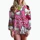 thumbnail image 1 of Sudadera con estampado de Hello Kitty para mujer, sudadera con capucha para mujer de High Street, ropa con estampado Y2K, suéter informal de cuello redondo, 1 of 1
