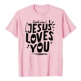 thumbnail image 1 of T-Shirt Décontracté Imprimé Col Rond Manches Courtes pour Femmes pour un Usage Quotidien Hauts à la Mode pour Femmes, 1 of 3