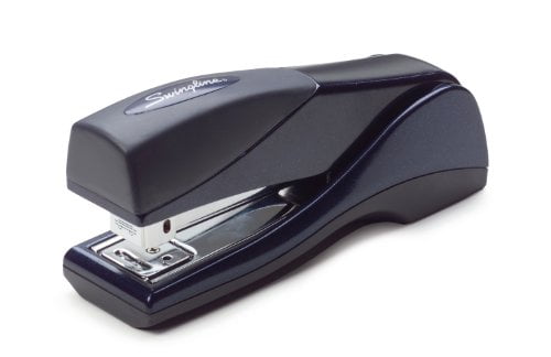87816 Jam Free Swingline Stapler Silver 25 Sheet Capacity Optima Grip Compact Desktop Stapler