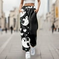 thumbnail image 1 of WILLBEST Pantalones Casuales para Mujer, Cómodos Pantalones Deportivos con Estampado de Halloween, Cintura Elástica Suave, Ideales para Uso Diario y Relajación 4 Chica, 1 of 4