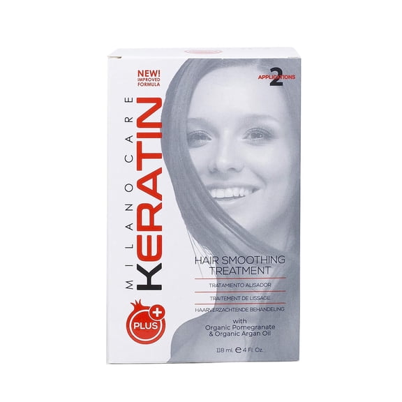 Milano Care Keratin Hair Smoothing Treatment Kit – Keratin Hair Treatment and Clarifying Shampoo – Professional Salon Smoothing System - Keratin Hair Duo Kit, PLUS 4fl oz