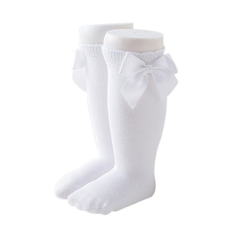 

Gupgi Baby Socks Solid Color Cotton Sock Cute Breathable Long Tube Socks