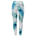 thumbnail image 3 of MKLEKYY Leggings deportivos para mujer, pantalones de yoga deportivos de cintura alta ajustados a la moda informal para mujer, leggings estampados, 3 of 3