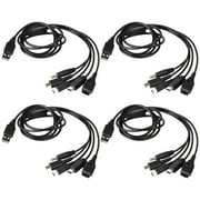 US 2-4Pc 5-in-1 USB Cable Nintendo 3DS, GBA SP, DS, DS Lite, DSi, 3DS XL, 2DS XL