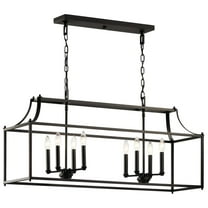 42497OZ Kichler Lighting Morrigan - 8 light Linear Chandelier - with Traditional inspirations - 19 inches tall by 12.5 inches wide-Olde Bronze Finish