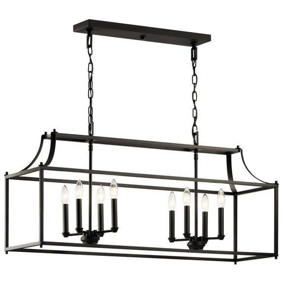 42497OZ Kichler Lighting Morrigan - 8 light Linear Chandelier - with Traditional inspirations - 19 inches tall by 12.5 inches wide-Olde Bronze Finish