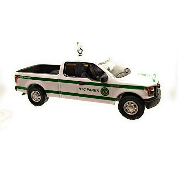 2016 Ford F-150 Truck New York City Parks Christmas Ornament 1:64 White