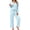 C-Light Blue, variant on UVN Womens Pajama Sets Fall Long Sleeve Button Down Tops and Pants 2 Piece Outfits Ladies Lace Sleepwear Soft Pjs Lounge Sets