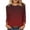 Wine, variant on Women's Gradient Underscrub Long Sleeve Shirt Soft Stretch Crewneck Slim Fit Tee Base Layer Top for Nurses Fall Winter Layering, Wine, XL