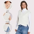 thumbnail image 4 of TEMOFON Womens Sweater Vest Fall V Neck Ribbed Knit Sleeveless Sweater Vest Casual Oversized Loose Fit Pullover Tank Tops S, 4 of 10