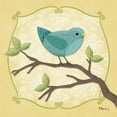 thumbnail image 2 of Gango Home Decor Contemporary Adorable Pastel Blue and Yellow Perched Song Bird Set by Paul Brent (Printed on Paper); Two 12x12in Unframed Paper Posters, 2 of 5