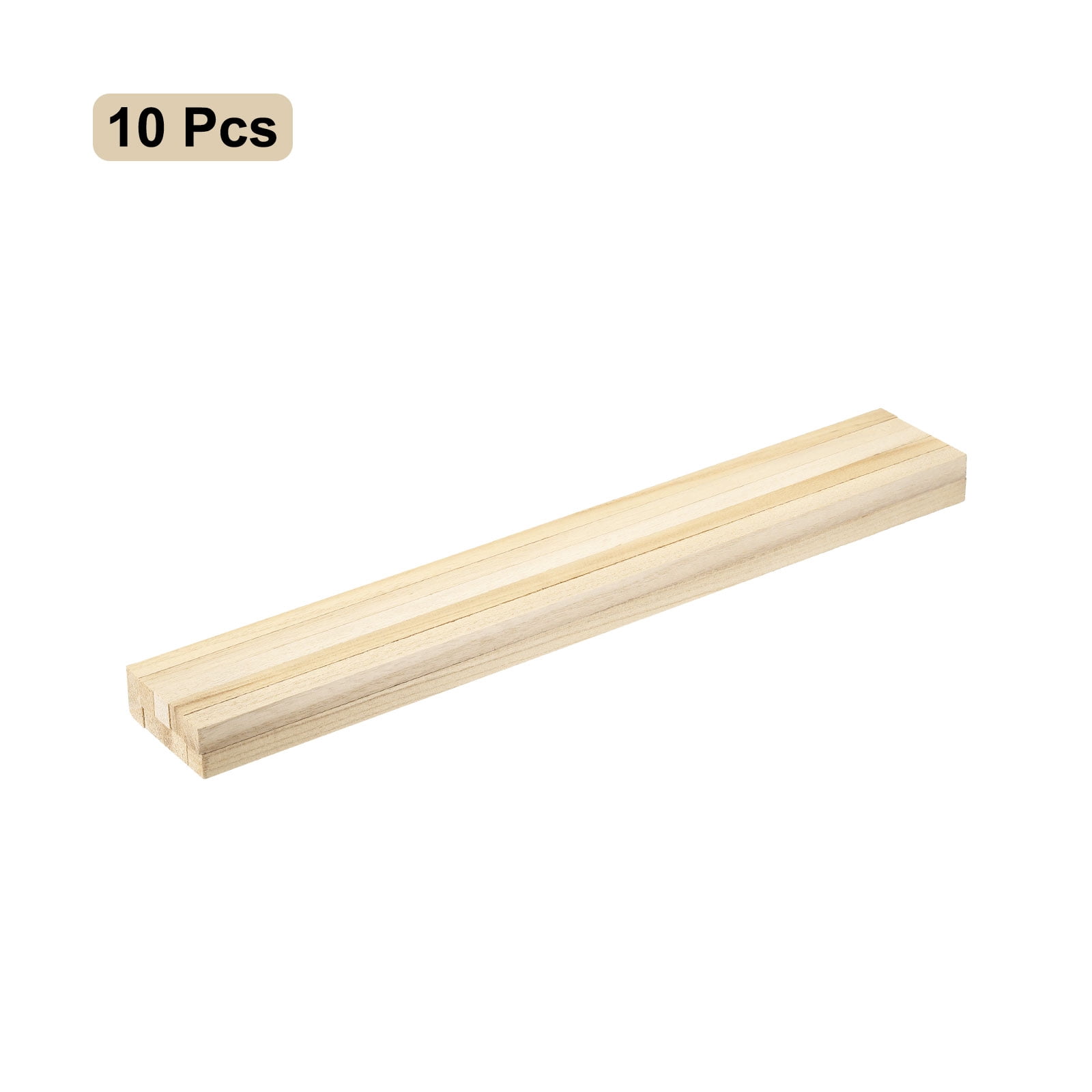 Square Wooden Sticks, 20"x0.6"x0.6" Dowel Rod Unfinished Hardwood Stick Craft Twigs Log Stick for DIY Crafts 10pcs
