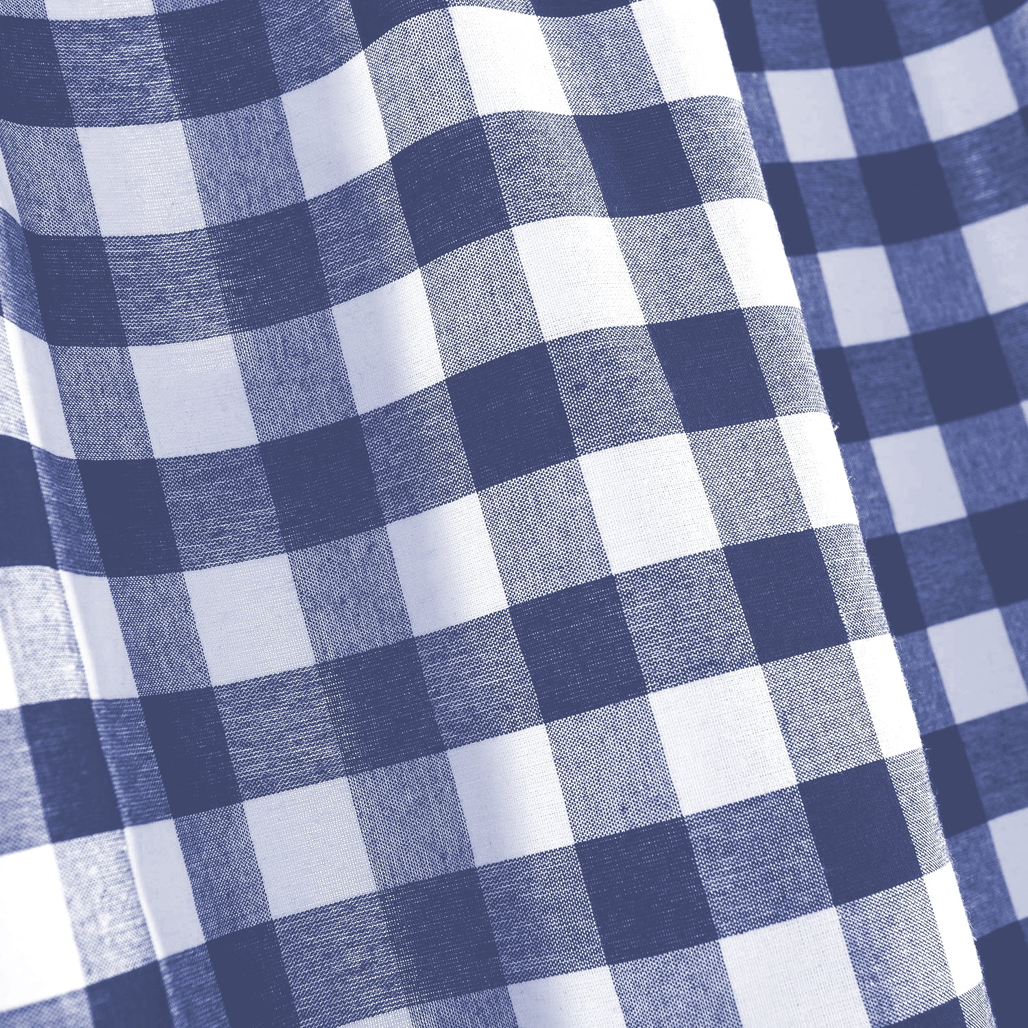 Woven Trends Farmhouse Curtains, Buffalo Plaid Panels, Classic Country Plaid Gingham Checkered Design, Farmhouse Decor, Window Curtain Treatments 42" x 95" Single Panel, Navy Blue