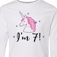 thumbnail image 4 of Inktastic 7th Birthday Cute Unicorn Long Sleeve Youth T-Shirt, 4 of 5