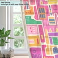 thumbnail image 4 of Yayeee Window Curtains Light Filtering 63"x42" Grommet Panel Pair Home Living Room Decor, Art Map, 4 of 7