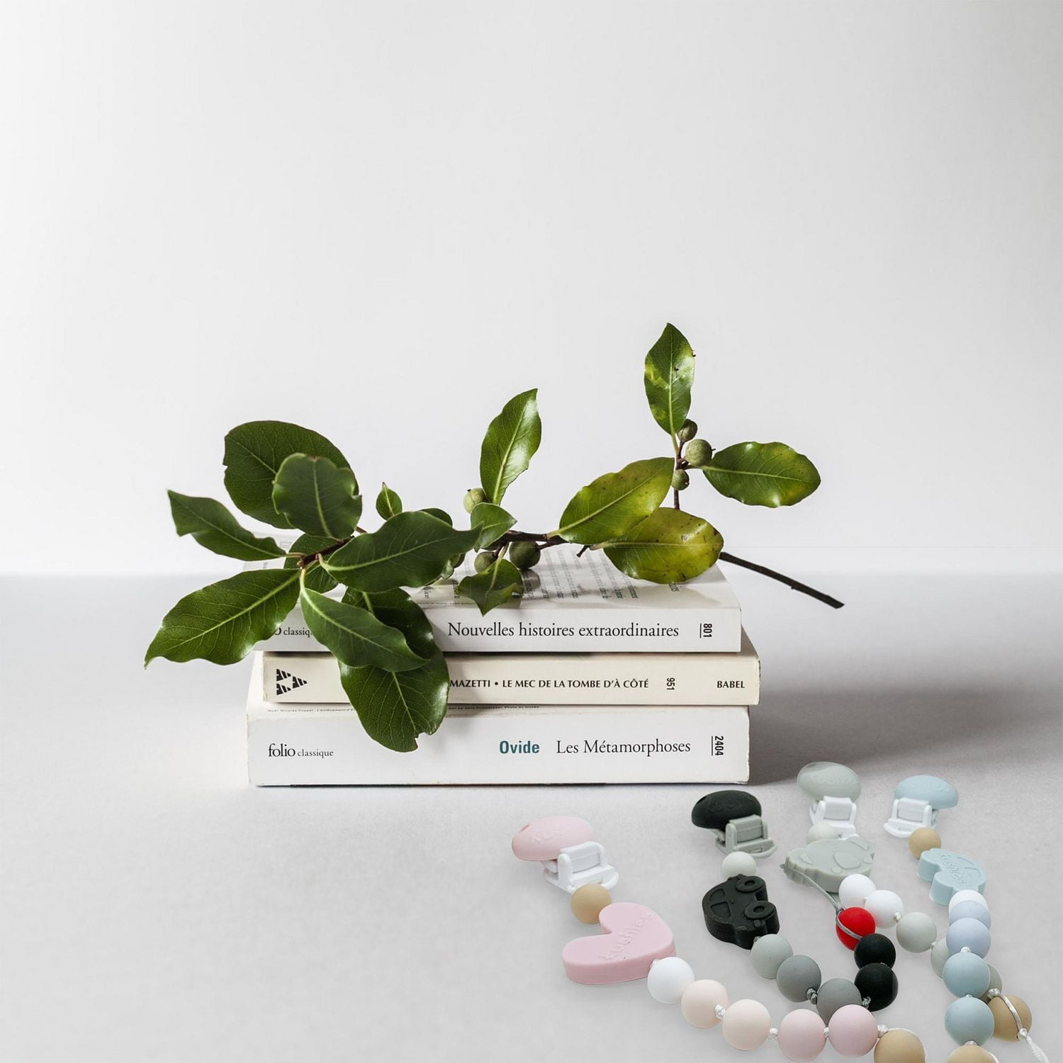 Silibeads silicone pacifier clip - Heart