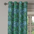 thumbnail image 3 of Ambesonne Banana Leaf Grommet Curtain, Tropical Foliage, 50" x 54", Jade Green Pale Blue, 3 of 6