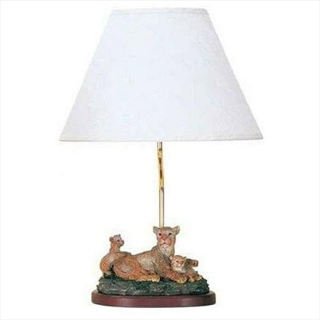 Cal Lighting BO-5700 60 W Lampe de Table avec Figurine de Lion