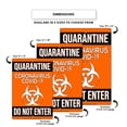 thumbnail image 3 of Warning Do Not Enter Display Quarantine Disease Outdoor Health and Safety Office Notice Novelty Aluminum Metal Sign 8"x12", 3 of 5