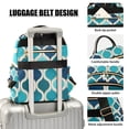 thumbnail image 3 of FORMRS Mini Backpack Purse for Women Quilted Travel Daypack Casual Shoulder Bag, Blue Geometric Pattern, 3 of 7