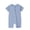 Blue, variant on Bamboo Viscose Baby Rompers, Short Sleeve Summer Zipper Bodysuit for Newborn Toddler Unisex Clothes 0-24 Months 3 Pack