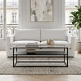 thumbnail image 3 of Evelyn&Zoe Metal Ada Rectangular Coffee Table Black and Bronze Finish, 3 of 6