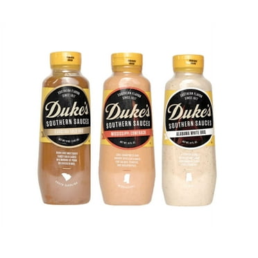 Duke's Southern Sauces - Alabama White BBQ, Carolina Gold BBQ, and Mississippi Comeback Sauce. (1 of Each)