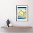 thumbnail image 2 of Waterfall Bay Noto Province Utagawa Hiroshige Japanese Woodblock Titled Work Framed Wall Art Picture Print 12x16 inch, 2 of 5