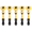 Yellow, variant on 5-Pack Drywall Screw Setter Bits, 1/4" Hex Shank PH2 Positioning Bits with Depth Stop & Magnetic Tip, 50mm S2 Steel Plasterboard Screwdriver Bits for Sheetrock & Wallboard