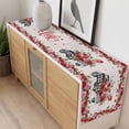 thumbnail image 4 of Roses Valentine's Day Table Runner 60 Inches Long Farmhouse Dress Scarves, Romantic Spring Floral Farmhouse Dining Tablerunner for Coffee Table/Kitchen Island/Party Décor, 13" x 60", 4 of 8
