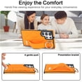 thumbnail image 5 of Allytechgroup Galaxy S22 Ultra Case with Keychain, Luxury Girly PU Leather Back Cover Bracket Stand Shockproof Bumper Drop Proof Phone Case Cover for Samsung Galaxy S22 Ultra, Orange, 5 of 8