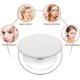 thumbnail image 3 of Compact Vanity Mirror, 1X/10X Magnification LED Illuminated Travel Vanity Mirror Foldable Illuminated Mirror (White), 3 of 5