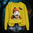 thumbnail image 6 of CAUYDY Halloween Sweatshirts for Women Funny Cute Ghost Pumpkin Graphic Long Sleeve Crewneck Casual Sweaters(Yellow,M), 6 of 9