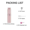 thumbnail image 6 of Lisapack 8ML Atomizer Perfume Spray Bottle for Travel, Empty Refillable Cologne Dispenser, Portable Sprayer (Pink), 6 of 8