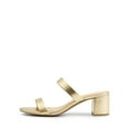thumbnail image 3 of DREAM PAIRS Women's Two Strap Open Toe Low Block Chunky Heels Sandals Dress Pumps Shoes, 3 of 7