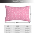 thumbnail image 2 of Kdxio Cotton Pillow Cases 20"x30" Pillowcases,Soft and Breathable Bedroom Pillow Cases-Snowflake pink backgrounds-No Pillow Core, 2 of 5