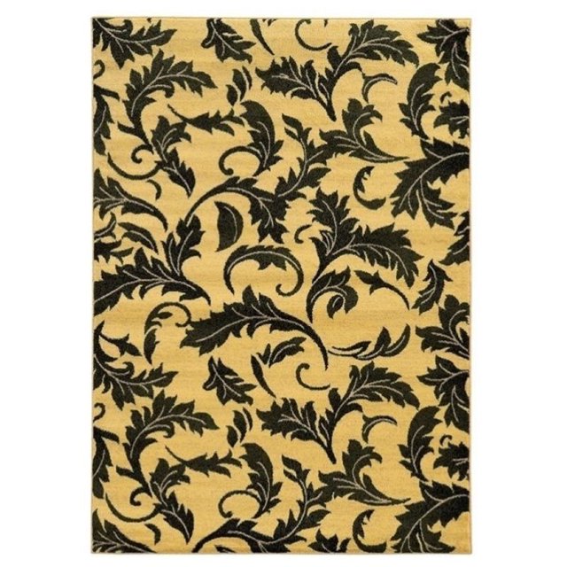 Hawthorne Collection Tapis 2 Pieds x 3 Pieds Vert et Crème
