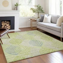 Addison Rugs Chantille Indoor/Outdoor Transitional Floral Aloe Washable Rectangle Rug, 8' x 10'