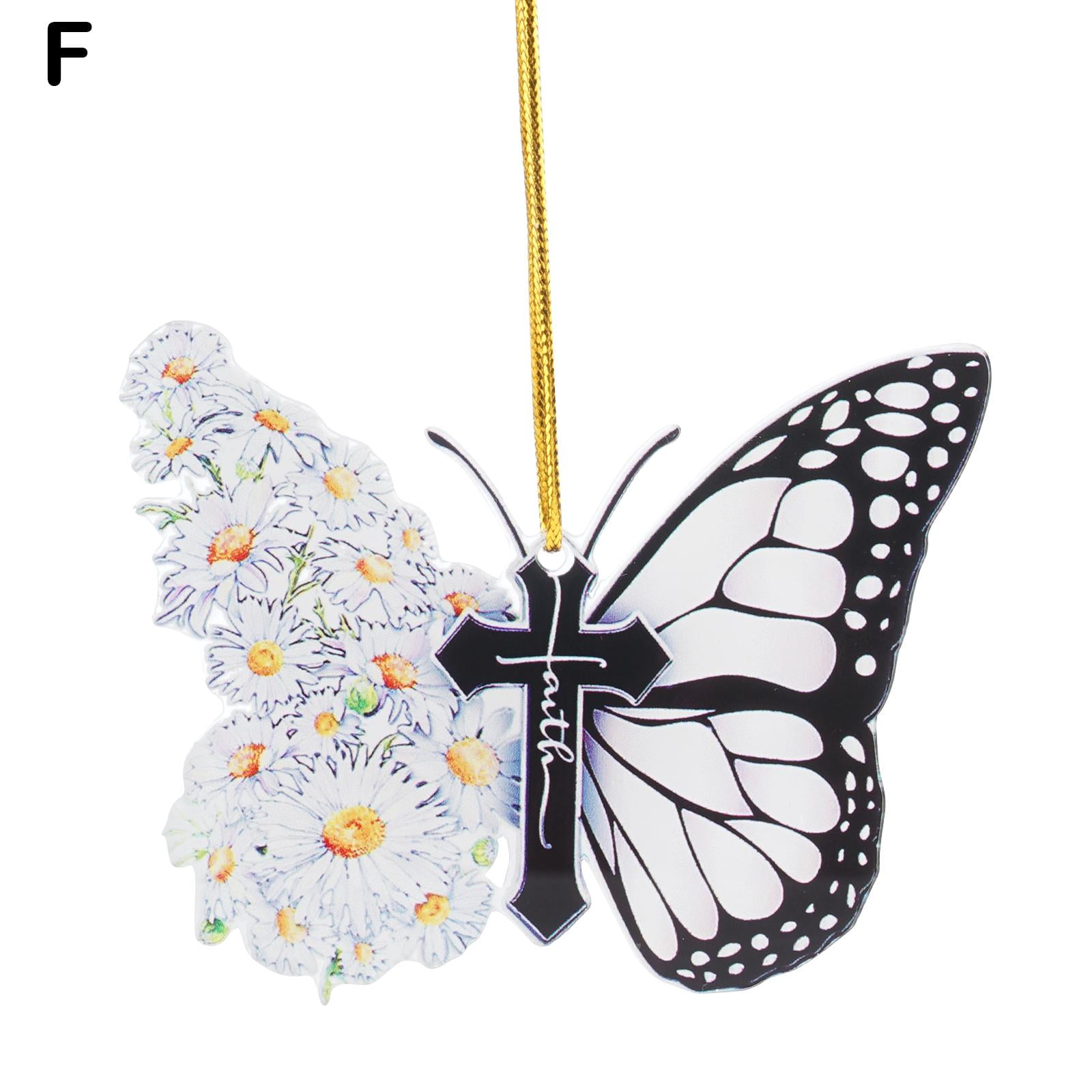 BUTTERFLY double Sided Car Charm Car Accessories Rear View -   Car  charms, Car rearview mirror accessories, Car rear view mirror