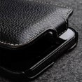 thumbnail image 4 of MELKCO For iPhone 14 Pro Litchi Texture Phone Case Genuine Cow Leather+PC Vertical Flip Cover-Black, 4 of 5