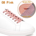 thumbnail image 3 of pares de cordones de seguridad planos reflectantes para zapatos, zapatillas, botas oso de fresa  Zapato, 3 of 5